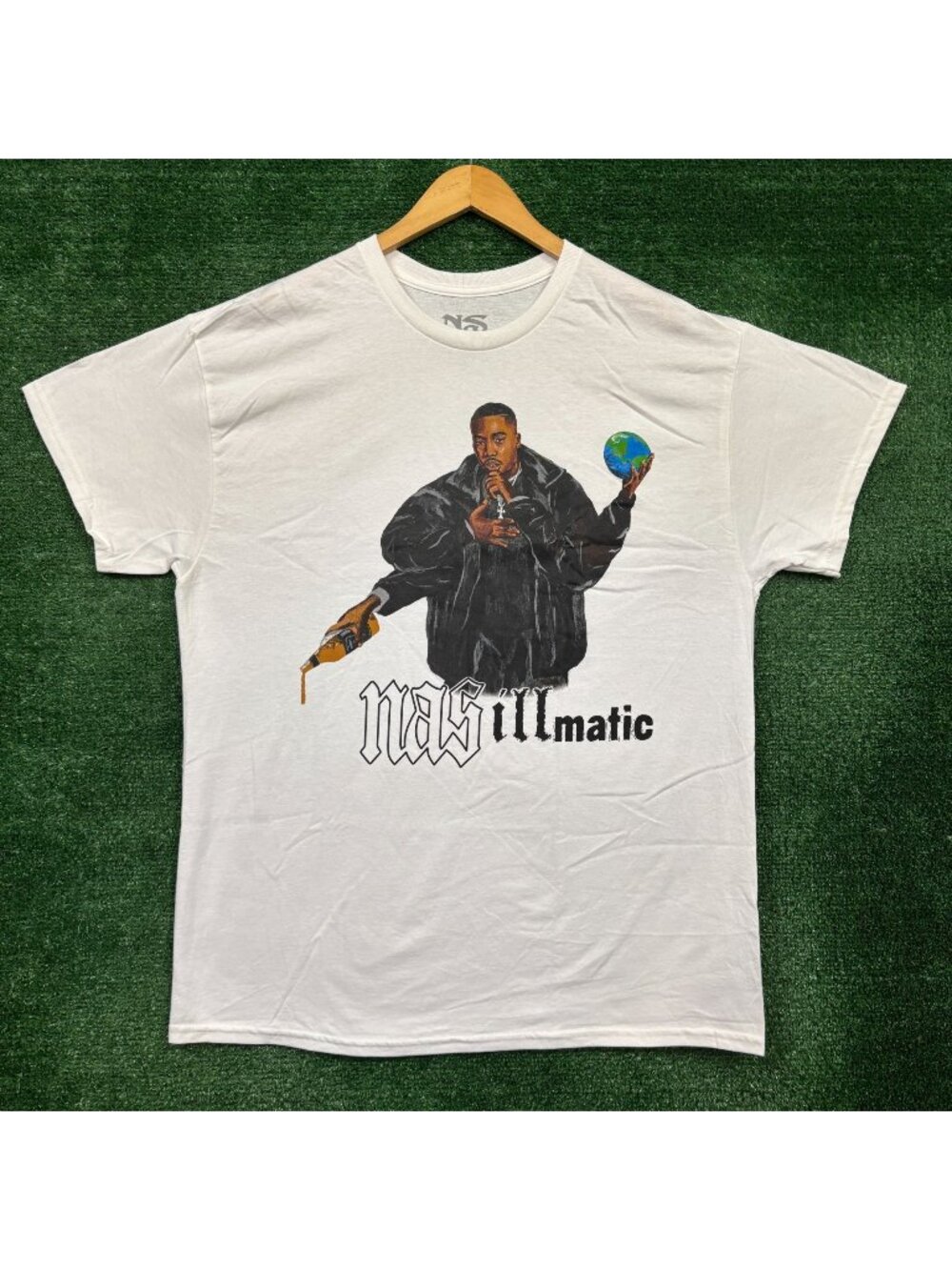 Nas Illmatic Album Hip-Hop Poster T-Shirt Size Extra Large